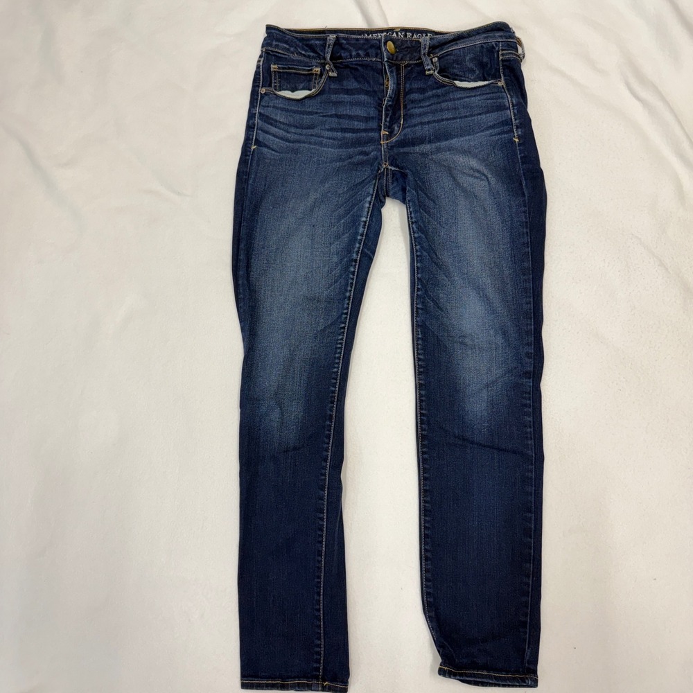 American Eagle Outfitters Dark Blue Skinny Jeans